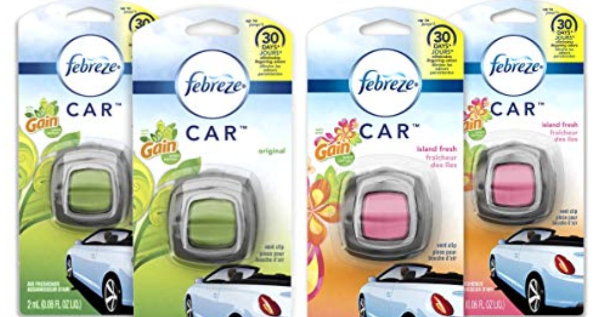 4Pack Febreze Car Air Fresheners Great Coupon + Subscribe & Save Deal!