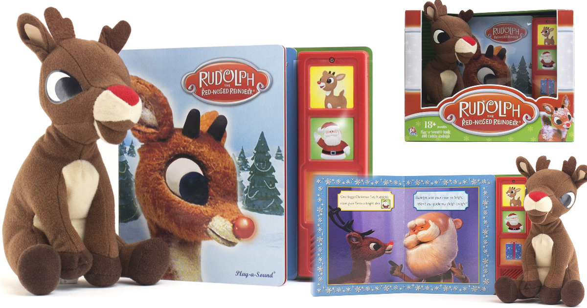 Rudolph the Red-Nosed Reindeer Board Sound Book and Plush Toy - FUN ...