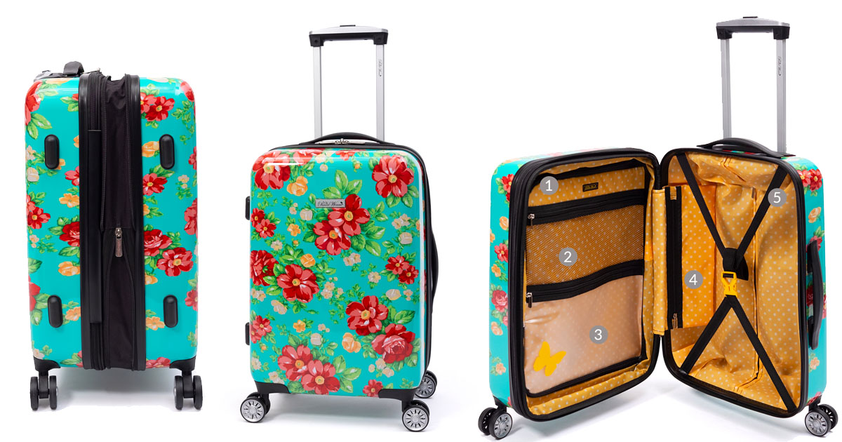 Grab these before they sell out! The Pioneer Woman Hardside Luggage 20 ...