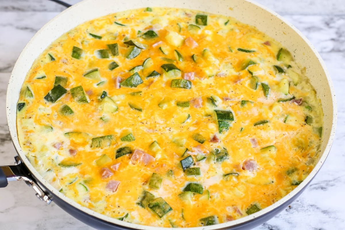 Zucchini Ham Frittata